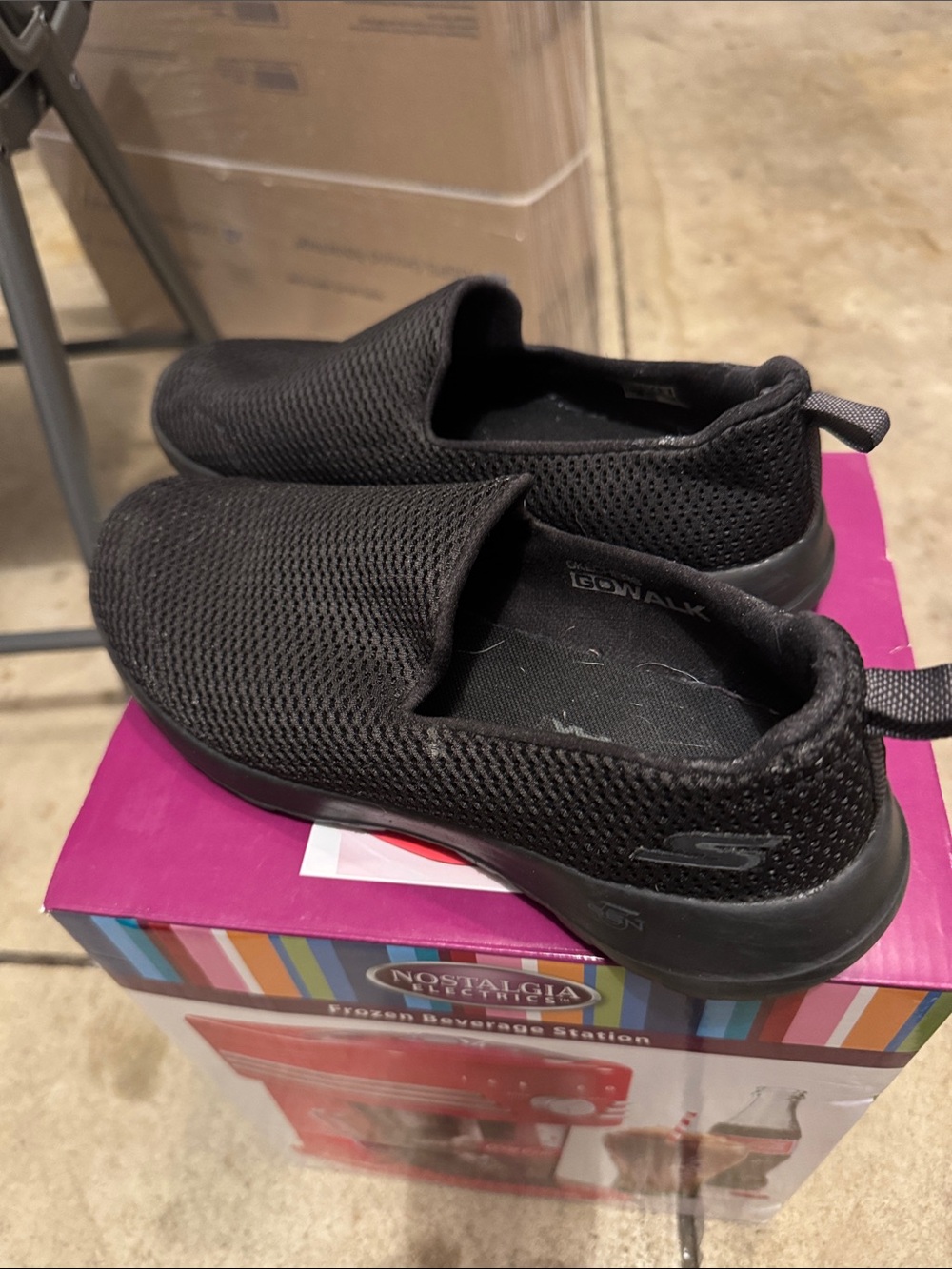 Skechers Women’s Black Slip-On Gowalk Joy Sneakers size 8.5